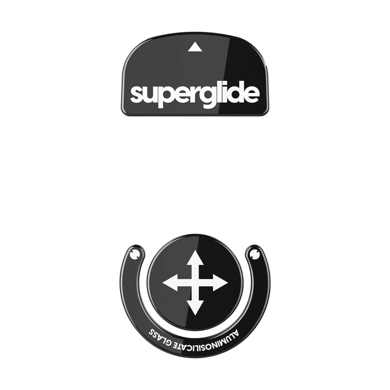 Pulsar Superglide Glass Skates For Logitech GPRO X Superlight - Black - أكسسوار فأرة